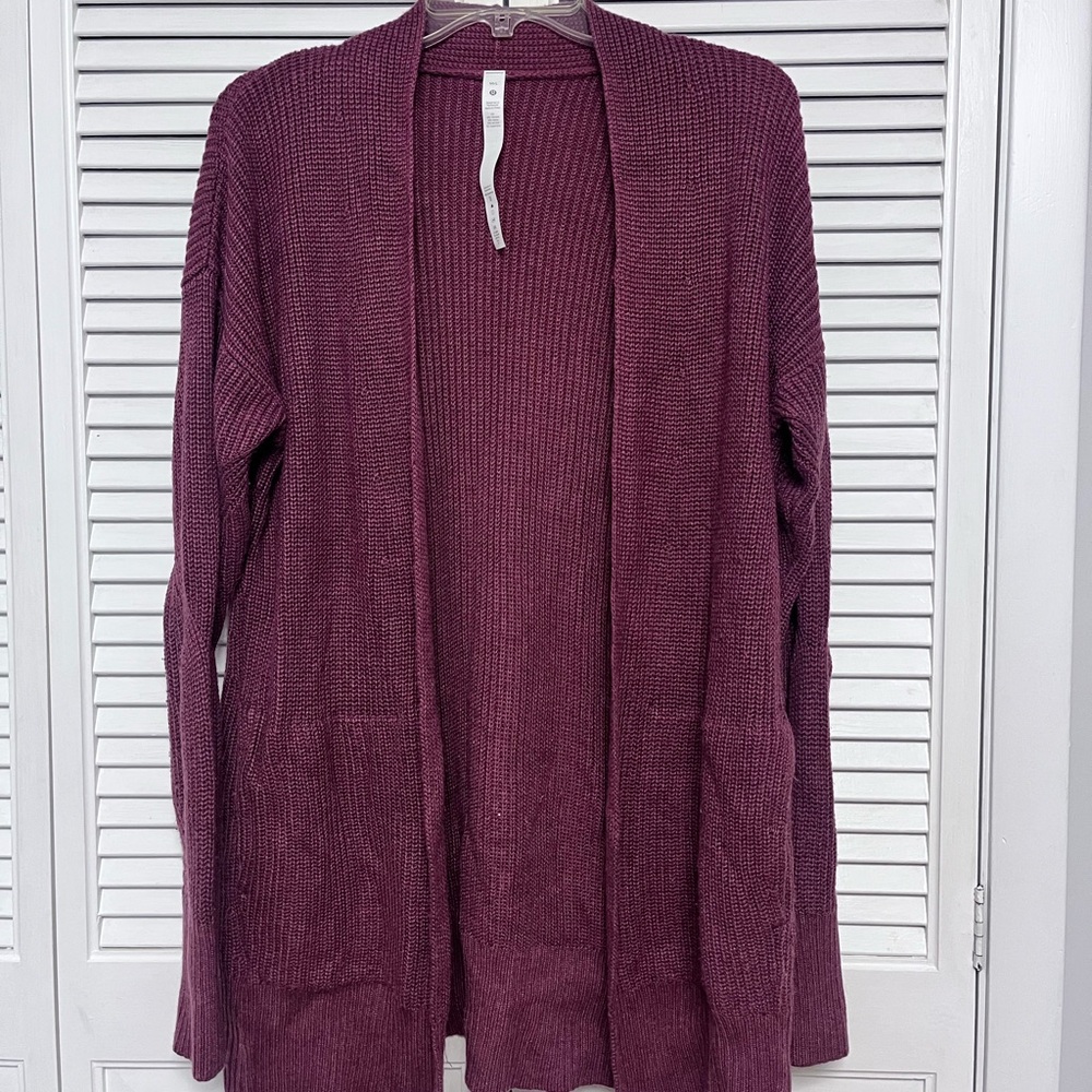 Lululemon Open Front Cardigan Sweater